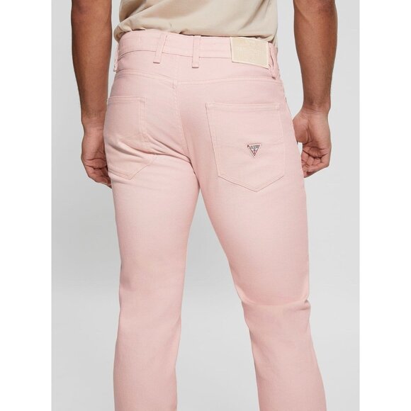 Guess Men’s Angels Slim Jeans Light Pink Size 38 - Picture 12 of 15